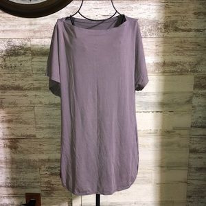 Lululemon lavender purple top slit sides active wear everyday wear size …​